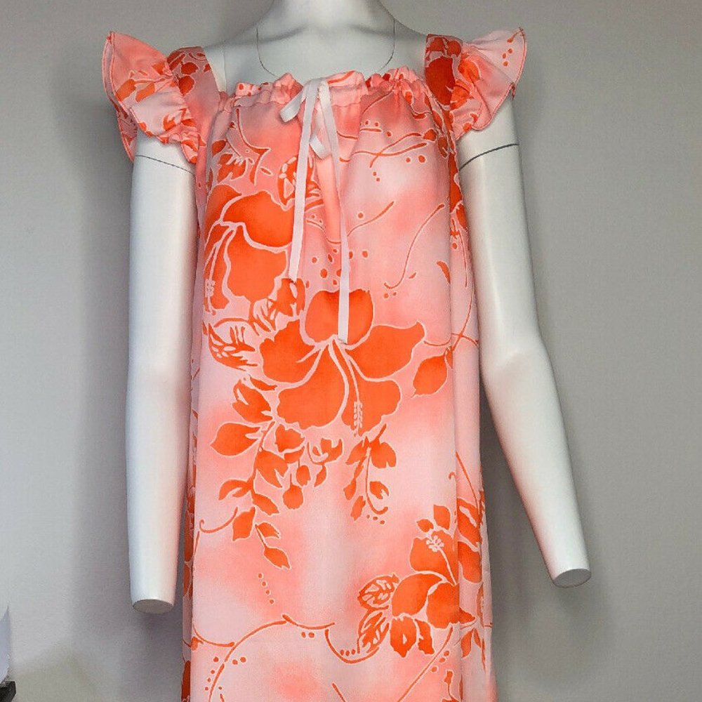 Vintage Hawaiian Muumuu Dress Size Large